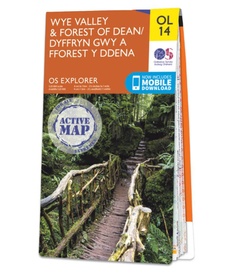 Wandelkaart - Topografische kaart 14 OS Explorer Map | Active Wye Valley and Forest of Dean | Ordnance Survey