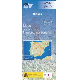 Topografische kaart 365-IV Blanes | CNIG - Instituto Geográfico Nacional