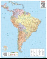 South America Political | 124 x 99 cm