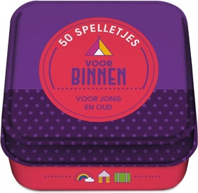 Spel Binnen 50 spelletjes voor binnen in blik | Image Books